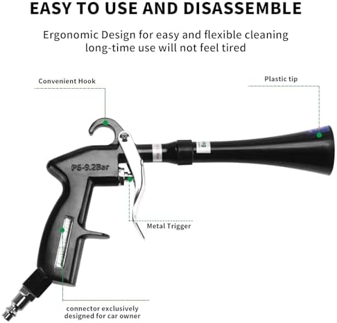 GOCCIDA Tornado Dry Cleaning Gun Detailing Interior Dryer Air Blow Gun - Image 6