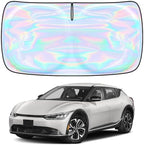 for Kia EV6 2022-2025 2026 Windshield Sun Shade Cover - Custom Fit Kia EV6 4 Layers Sunshade Foldable Front Window Sunshade Sun Visor Protector Block UV Rays Keep Your Car Cooler Car Accessories by Unknown