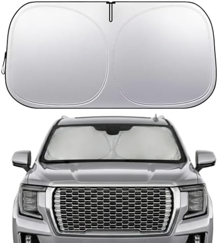 Yukon Windshield Sun Shade, Front Windshield Shade for Sun, Folding Sunshade Windshield Visor for GMC Yukon 1992-2025. by Nwgl