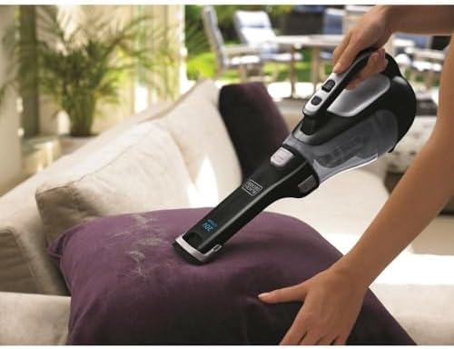 BLACK+DECKER dustbuster 20V Hand Vacuum Cordless Rechargeable, Car Vacuum Portable, Powerful Suction AdvancedClean Hand Vac with Extendible Crevice Tool, Flip-Up Brush and Charging Base (BDH2000L) - Image 2