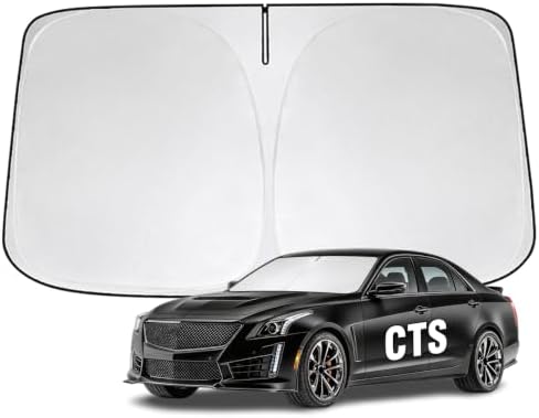 Windshield Sun Shade for Cadillac CTS 2014-2019 Sunshade by YIZHUOMY