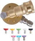 Meteor Blast Pressure Washer Pivoting Coupler with 8 nozzles, 3 upgrades by Meteor+Blast