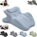 RSN Moodie Intimacy Pillow, Chiro Monk Couples Pillows, 27° Angle Perfect Position Ergonomic Contoured Support Pillow, Multi-Functional Memory Foam Lounger Cushion Back Support (Blue, OneSize) by Unknown