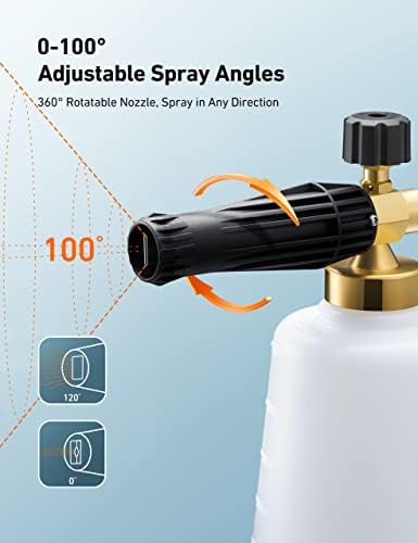 AstroAI Foam Cannon for Pressure Washer with 1/4" Quick Connect, 1.5 Liter - Image 4