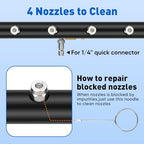 2-in-1 16'' Undercarriage Pressure Washer Water Broom, 4000PSI Cleaner - Image 2