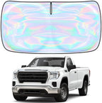 for GMC Sierra 1500 2500 3500 2019-2025 2026 Windshield Sun Shade Cover - Custom Fit GMC Sierra 4 Layers Sunshade Foldable Front Window Sunshade Sun Visor Protector Block UV Rays Keep Your Car Cooler by Unknown