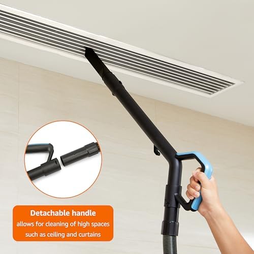Amazon Basics Upright Bagless Vacuum Cleaner for Carpet and Hard Floors, Washable Filter, Crevice and Upholstery Tools, Detachable Handle, Lightweight, 1.7L Dust Cup, 25ft Cord, Black/White - Image 3