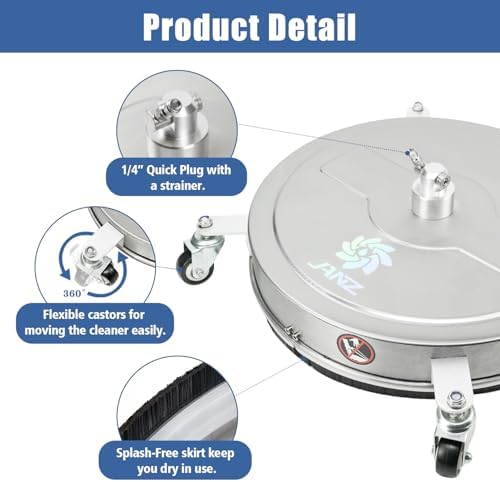 JANZ 20'' Pressure Washer Surface Cleaner - Image 3