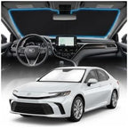 for Toyota Camry Sun Shade Windshield Cover - Custom Fit Camry Accessories 2025 2026 Sunshade Foldable UV Protection & Heat Shield Sun Visor Accessories by Unknown