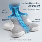 Luxurious Memory Cotton Lovers Pillow with ergonomics is an Ideal Choice for Reading, Waist Protection, deep Support for Intimate Posture and Prevention of gastroesophageal Reflux.，Blue - Image 3