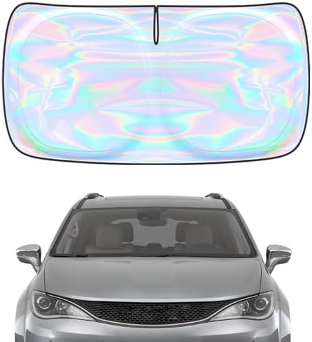 Windshield Sun Shade for Chrysler Pacifica 2017-2025 2026-4-Layer Sunshade Compatible with Chrysler Pacifica Foldable Front Window Sunshade Sun Visor Protector Block UV Rays Keep Your Car Cooler by Unknown
