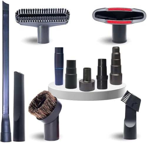 Replacement Vacuum Attachments & Brushes 1.25'' plus Universal Adapter Kit by VACEXT