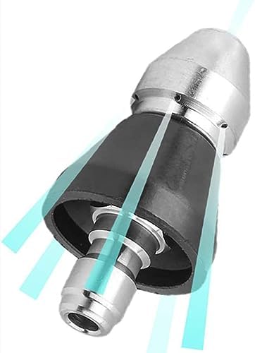 MIZORLIE Pressure Washer Sewer Jetter Nozzle with Stainless Steel,3/8'' Quickly Connector, 5000 PSI Orifice 6.5 by MIZORLIE
