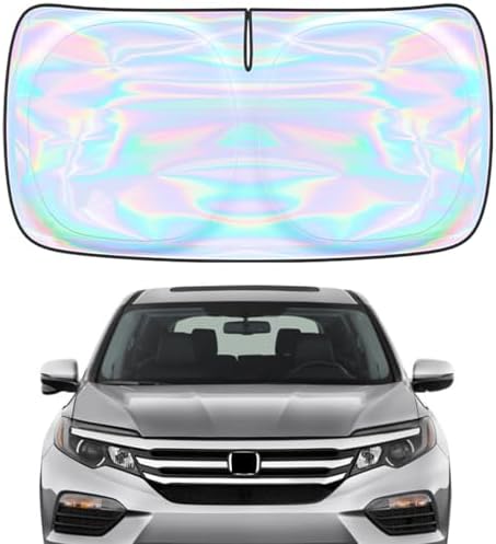 Windshield Sun Shade for Honda Pilot 2016-2025 2026-4 Layers Sunshade Compatible with Honda Pilot Foldable Front Window Sunshade Sun Visor Protector Block UV Rays Keep Car Cooler Car Accessories by Unknown