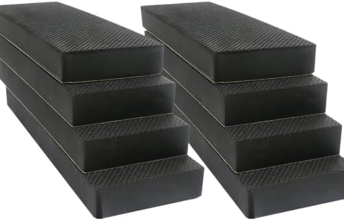 1.2" Extra Thick Garage Wall Protector 8 Pack - Self-Adhesive Car Door Protector Foam Bumper Guards for Garage Walls, Parking Aid to Prevent Dings & Scratches, Concrete Drywall Friendly, Black by GameXcel