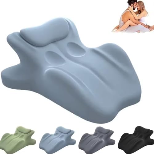 Sweet Spot Pillow, 27 Angle Perfect Positioning Pillow, Ergonomic Memory Foam Couples Pillows, Lounger Cushion Back Support, Ideal for Better Positioning(Blue) by Unknown