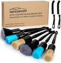 Car Detailing Brushes Set, 8-Piece Auto Detail Cleaning Brush Tool Kit in Ultra-Soft/Middle/Hard, Crevice Brush for Car Interior & Exterior, Leather, Air Vents, Emblems, Wheels Wash & Care by Unknown