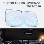 Windshield Sun Shade for Kia Sportage 2023 2024 2025 2026-4 Layers Sunshade Compatible with Kia Sportage NQ5 Foldable Front Window Sunshade Sun Visor Protector Block UV Rays Keep Your Car Cooler - Image 2