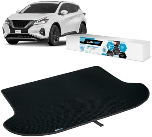 CLIM ART Cargo Liner for Nissan Murano 2015-2024 Custom Fit Trunk Mat, with Honeycomb Dirtproof & Waterproof Technology - All-Climate, Heavy Duty, Anti-Slip Cargo Liner, Luggage - FL01115059 by CLIMART