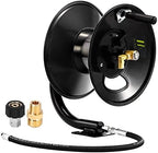 M MINGLE Pressure Washer Hose Reel 100ft x 3/8" / 150ft x 1/4", 4000 PSI by MMINGLE
