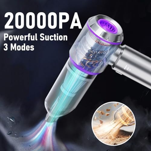 houscly Car Vacuum Cordless Mini Handhled 4-in-1 High Power Cleaner 20000Pa - Image 2