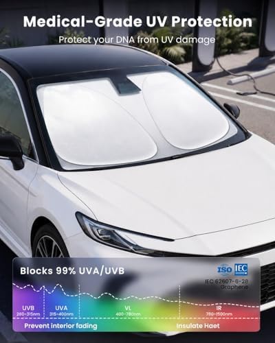 REEVAA Car Windshield Sun Shade for Toyota Camry 2026 - Image 3