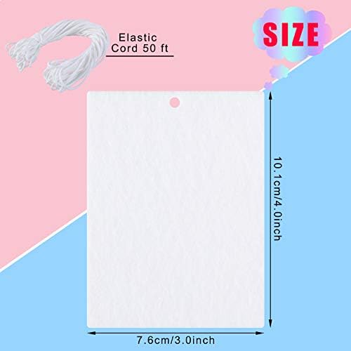 Maitys 25 Pcs Sublimation Air Freshener Blanks Sheets Car Scented Hanging - Image 2