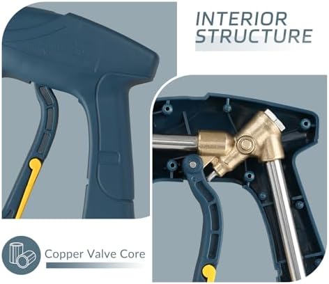 Sooprinse High Pressure Washer Gun 3000 PSI Max, Power Washer Short Gun, High Pressure Spray Gun with 1/4 Inch Quick Connector, M22-14 - Image 7