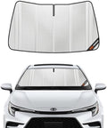 Pigenius Windshield Sun Shade for Toyota Corolla Hatchback 2019-2025, Corolla Sedan 2020-2025. Full Coverage Rearview Mirror Shade for Ultimate Protection by Pigenius