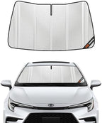 Pigenius Windshield Sun Shade for Toyota Corolla Hatchback 2019-2025, Corolla Sedan 2020-2025. Full Coverage Rearview Mirror Shade for Ultimate Protection by Pigenius