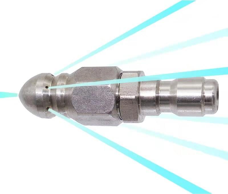 MIZORLIE Pressure Washer Sewer Jetter Nozzle Stainless Steel,1/4''Connector by MIZORLIE