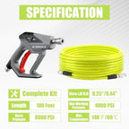 M MINGLE Sewer Jetter Kit for Pressure Washer 100 FT - Image 2