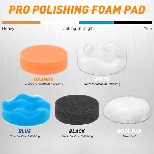 174 PCS 3 Inch Wet Dry Sanding Discs 60-10000 Grit Assorted - Image 5