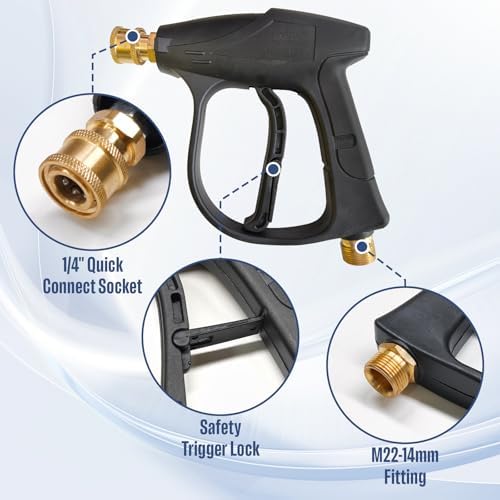 Foam Cannon Dual Connector for Pressure Washer, 1/4" Quick Connector - Image 6