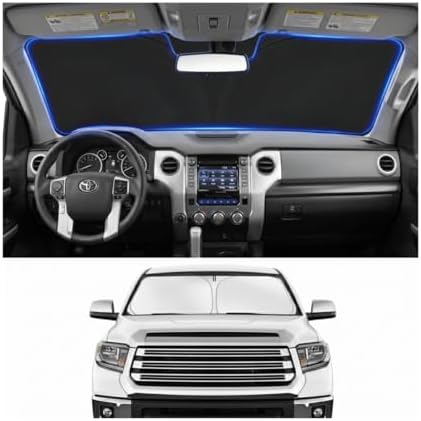 Custom Fit Windshield Sun Shade for Toyota Tundra 2007-2021 by Unknown