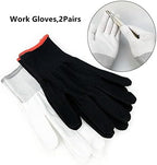 Umaki Automotive Vinyl Wraps Tools Tint Film Kit with 2 Pairs Vinyl Wrap Gloves, 4inch Felt Squeegee, Scraper, Edge Trimmer, Black Utility Vinyl Knife - Image 6
