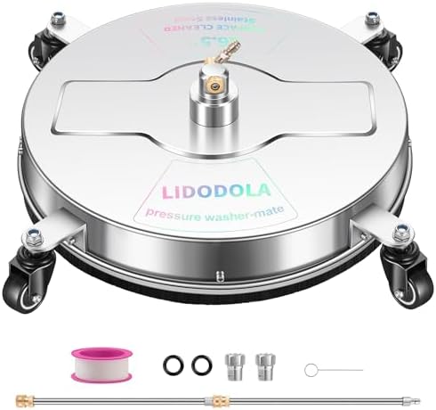 LidoDola 16.5'' Pressure Washer Surface Cleaner, Power Washer Accessory by LidoDola