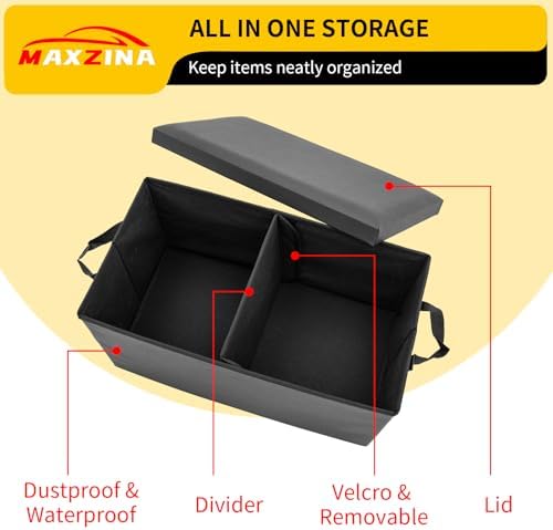 Seat Aisle Storage Box Compatible with 2020-2026 Ford Explorer Rear Car Seat Organizer Foldable Backseat 2nd Row Kids Toys Travel Storage Bin for 2025 Explorer 6 Seats Accessories - Image 3