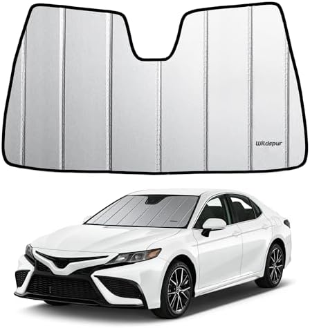 Custom Fit 2018-2024 Camry Windshield Sun Shade for Toyota Camry 2018 2019 2020 2021 2022 2023 2024 Automotive Car Front Window Sunscreen Sunshade by Unknown