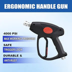 M MINGLE High Pressure Washer Gun with 2 Extension Wands & 30° Curved Rod - Image 6