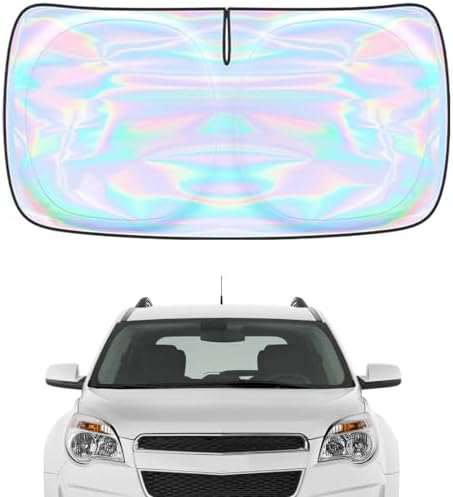 Windshield Sun Shade for Chevrolet Equinox 2010-2017 - 4-Layer Sunshade Compatible with Chevrolet Equinox Foldable Front Window Sunshade Sun Visor Protector Block UV Rays Keep Your Car Cooler by Unknown
