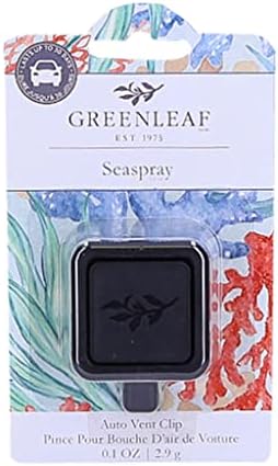 Greenleaf Gifts Highly Fragranced, Adjustable Auto Vent Clip Air Freshener-Seaspray by GreenleafGifts