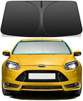 Windshield Sun Shade for Ford Focus 2012-2018 Hatchback, 4-Layer 240T Foldable UV Block Car Accessory by Unknown