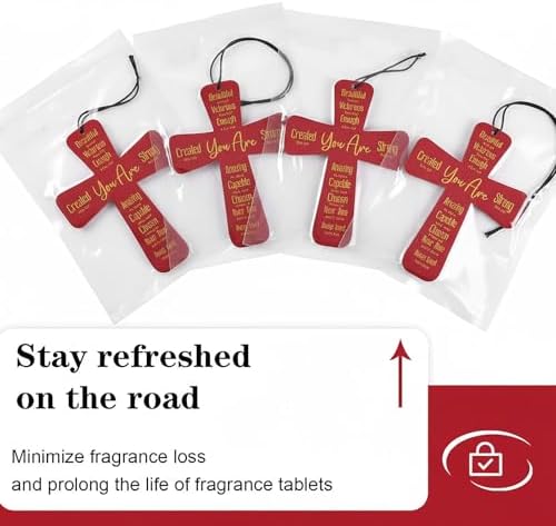 Fumete 24 Pcs Christian Gifts for Women Cross Car Air Fresheners Bulk - Image 3