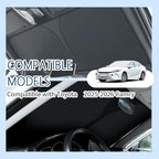 Car Windshield Sun Shade Compatible with Toyota Camry 2025-2026,Oxford Cloth Sun Shade for Car Windshield with Foldable Design,Windshields Cover Suns Shades for Blocking Heat with Storage Bag - Image 4