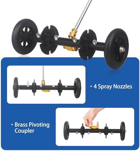 DUSICHIN Undercarriage Cleaner Water Broom Pressure Washer Attachment - Image 4