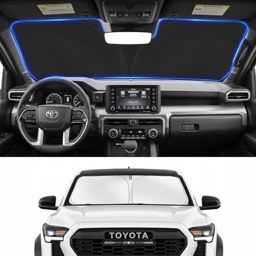 Custom Fit Windshield Sun Shade for Toyota Tacoma 2016-2026 by Unknown