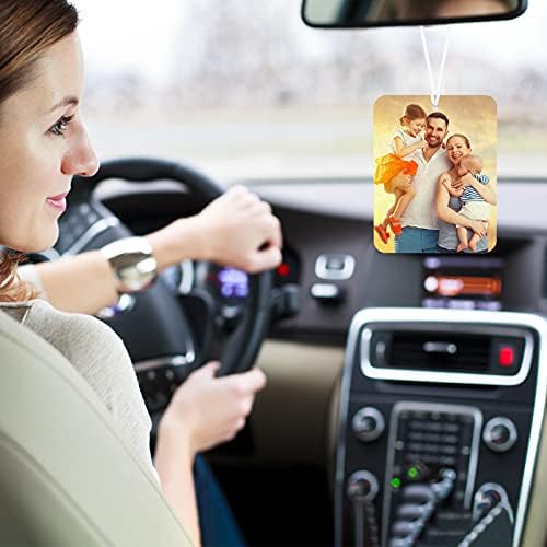 MIAHART 30 Piece Sublimation Air Freshener Blanks with Bags, DIY Scented Hanging Felt Heat Transfer Air Freshener for Car Home Interior Decor - Image 7