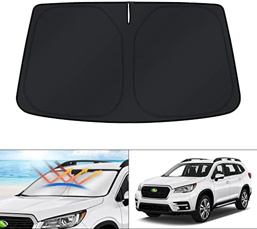 KUST Windshield Sun Shade for 2019-2025 2026 Subaru Ascent Accessories Window Sunshade Sun Visor Protector Foldable Blocks UV Rays Keep Car Cooler by KUST