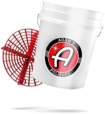 Adam's Polishes Wash Bucket (5 Gallon Bucket + Grit Guard) - Car Detailing Tool for Car Washing & Garage Storage | Stores Car Wash Soap, Foam Cannon, Foam Gun, Microfiber Towels & More by AdamsPolishes